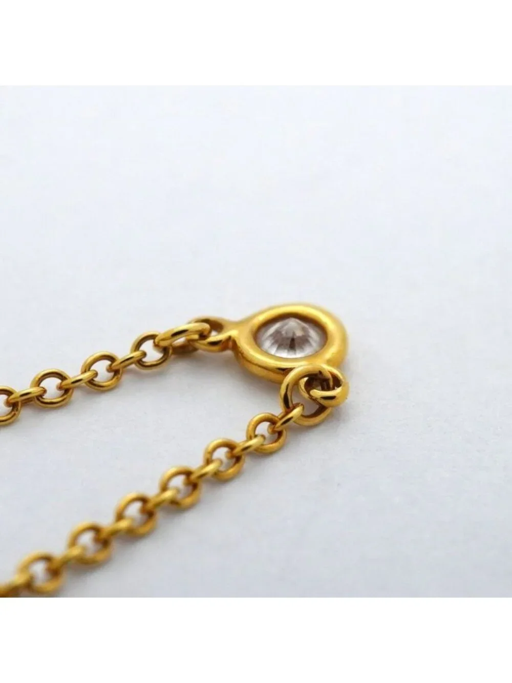 ★SOLD★ Tiffany & Co Necklace by the Yard 18k Yellow Gold Diamond - Picture 8 of 8
